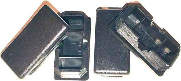 SBDs 2" x 1" Rec (14-20 Ga) Tubing Plastic End Cap Insert (for ID L 1.83"-1.93", W 0.84"-0.93") 1 x 2 Inch