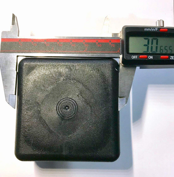 SBD's 3.125" (80 X 80 MM) Sqr Plastic Plugs 6-11 Ga (for Wall Thickness 0.203-0.120”) - (for ID 2.71" to 2.88")