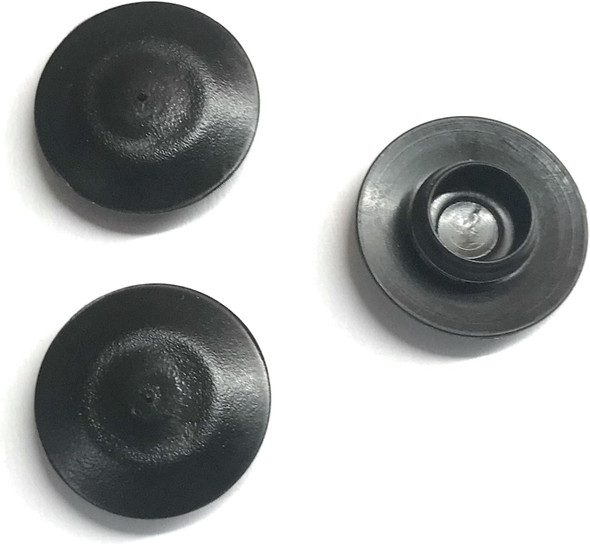 3/8" (0.375 inch) Flush Mount Black Plastic Body and Sheet Metal Hole Plugs