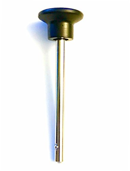 SB Distribution Ltd Pin, Tensile - 3/8 Diameter 4-1/4 Locking Space || Universal Weight Stack Replacement SELECTOR KEY - Black Round New KNOB || DETENT Hitch PINS || by SBD
