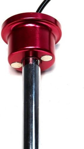 SBD's MAGNETIC Universal RED Anodized  Aluminum Knob w/ reinforced Lanyard Weight Stack Replacement Selector Key - 3/8" Dia | 5-1/2" Locking Space | DETENT Hitch PINS