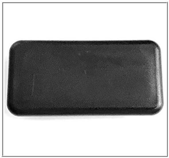 SBDs (Pack of 100) Rectangular Caplugs 4" x 2" for 6-12 Ga Steel Tube/Rod (L 3.594"-3.782"-W 1.594"-1.782" ID) for Fencing Post, Furniture Sliding Guides | Made in USA