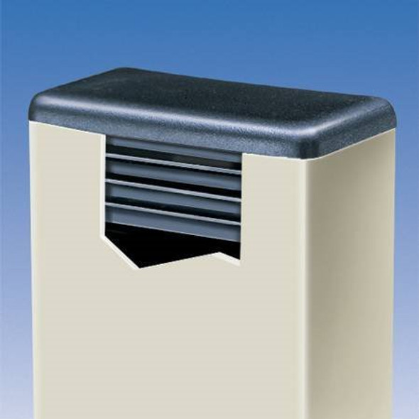 SBDs (Pack of 100) Rectangular Caplugs 4" x 2" for 6-12 Ga Steel Tube/Rod (L 3.594"-3.782"-W 1.594"-1.782" ID) for Fencing Post, Furniture Sliding Guides | Made in USA