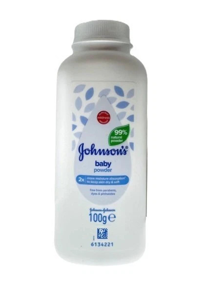 JOHNSON'S BABY POWDER NEW 99% Natural PLANT BASED CORNSTARCH REGULAR 100g x 6PK