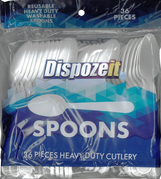 SBDs Super Heavy Duty Premium Quality Combo Pack Flatware Plastic CUTLERY Set. -Reusable-washable – Heat Resistant Combo pack in 36 CT X 6