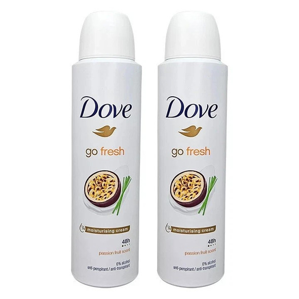 DOVE DEODORANT SPRAY 150 ML / 5.07 OZ PASSION FRUIT SCENT PK6