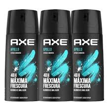 AXE Apollo Body Spray Long-Lasting Odor Protection Deodorant for Men 2PK