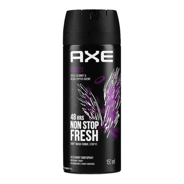 AXE DEODORANT SPRAY 150 ML EXCITE PK4