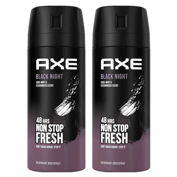 AXE BLACK NIGHT Deodorant Body Spray 48 HRS (150ML)