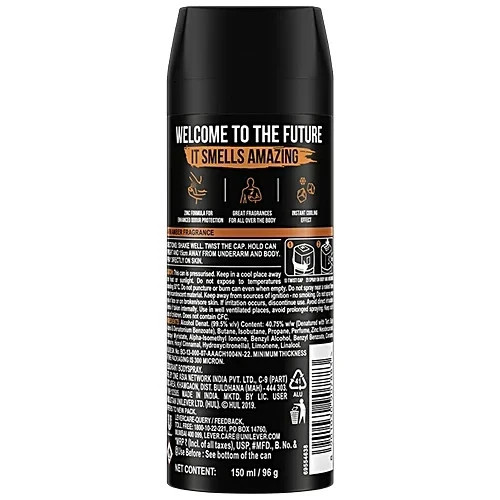 Axe Premium Fragrance Collection  Body Spray, 72H Odor Protection, Introducing  WARM AMBER RECHARGE PK3