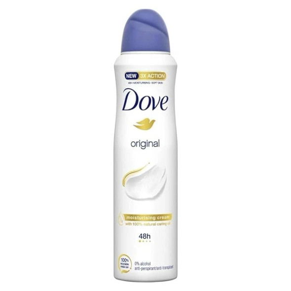  DOVE DEODORANT SPRAY 250 ML ORIGINAL VEGAN PK2