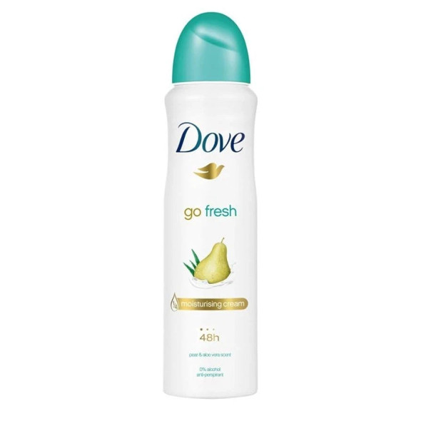 DOVE DEODORANT SPRAY 250 ML / 8.45 OZ PEAR & ALOE PK6