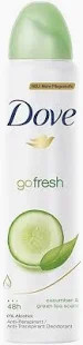 Dove Go Fresh Cucumber & Green Tea Deodorant 48h Spray 250ml /8.45ozPK3