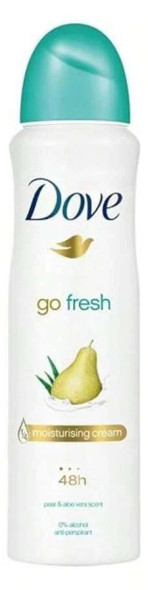 DOVE DEODORANT SPRAY 150 ML / 5.07 OZ PEAR & ALOE VERA PK2