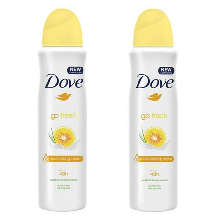 GO FRESH Deodorant Spray 150ml/5.0 OZ Grapefruit and lemongrass PK3