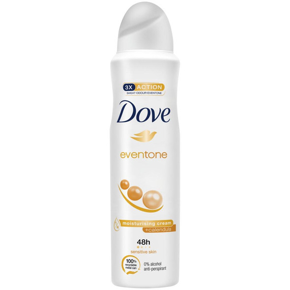 DOVE EVEN TONE Antiperspirant Deodorant Spray for Women – 150ml, 48-Hour PK6