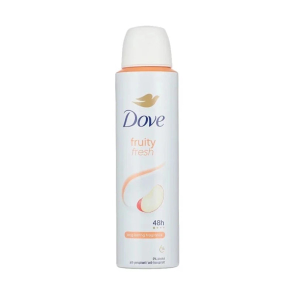 Dove Fruity Fresh Deodrant Spray New Long Lasting 150ml/ 5.0 Pk 6