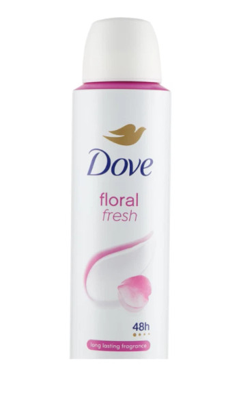 Dove Floral Fresh Deodorant Spray New Long Lasting 150ml/ 5.07 Ounce