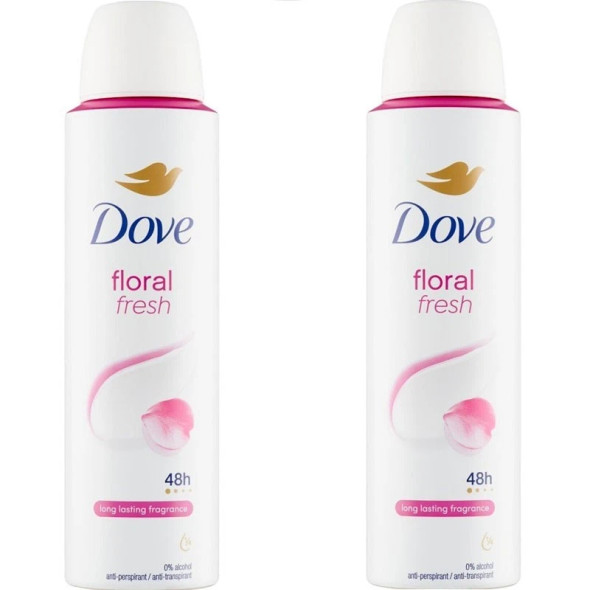 Dove Floral Fresh Deodorant Spray New Long Lasting 150ml/ 5.07 Ounce