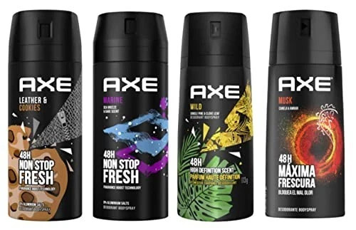 AXE Body Spray Deodorant Mix Within The Available Kinds (12X150ML) Pk12