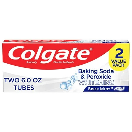 Colgate Anticavity Fluoride Baking Soda Peroxide Toothpaste 6.oz
