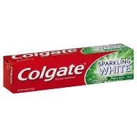 COLGATE SPARKLING WHITE ANTICAVITY FLUORIDE TOOTHPASTE 4oz MINT ZINK