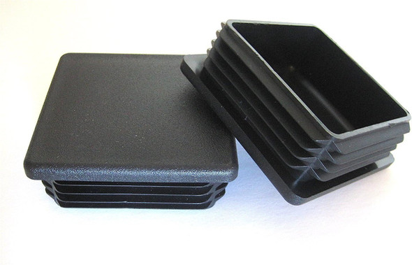 SBD's 1-3/4 / 1.75" Square Plastic Plug, 14-20 Ga Inside ID 1.49"-1.58" Tubing End Cap By Caplugs