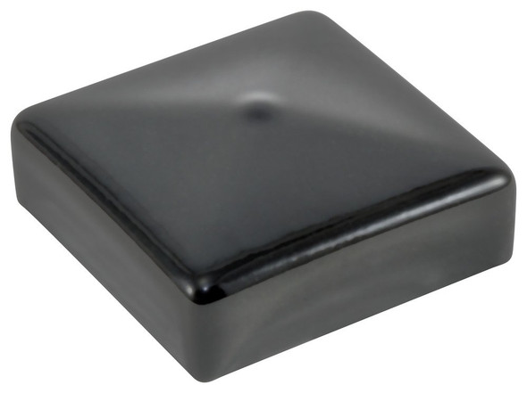 SBD's VSC-2000-16 VSC Series, Black Vinyl Square Cap, Protective Closures, Finishing, Square Tubing, Durable, Flexible, Temp Resistant, Easy Removal, 2.000" W x 1.000" H, Pack of 16