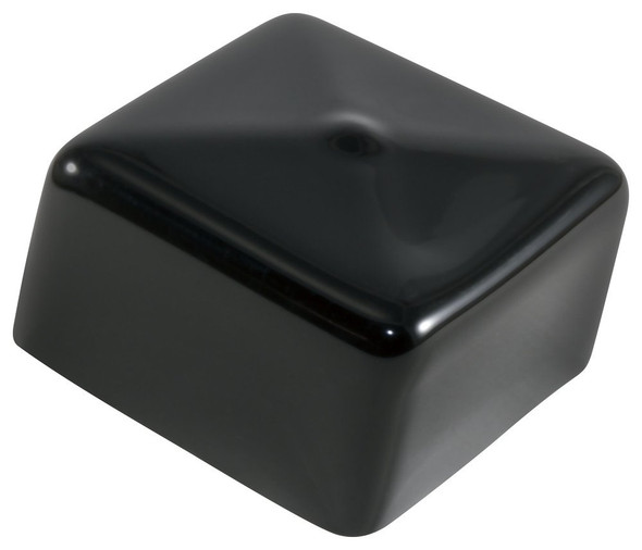 SBD'S VSC-1500-16 VSC Series, Black Vinyl Square Cap, Protective Closures, Finishing, Square Tubing, Durable, Flexible, Temp Resistant, Easy Removal, 1.500" W x 1.000" H