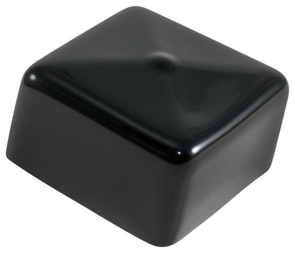 SBD's VSC-1000-16 VSC Series – Vinyl Square Cap, 180 Pack, Black Plastic Caps, 1.000" W x 1.000" H Protective Closures, Finishing, Square Tubing, Durable, Flexible, Temp Resistant, Easy Removal