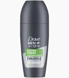 Dove Men+Care EXTRA FRESH Roll on Deodorant, Aluminum Free, For All Day Underarm Odor Protection 1.7 Fl Oz Each