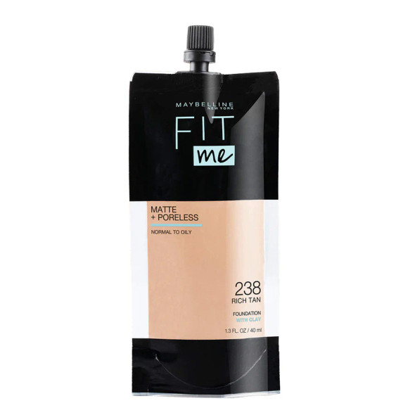 Maybelline Matte + Poreless Foundation Pouch – 238 RICH TAN