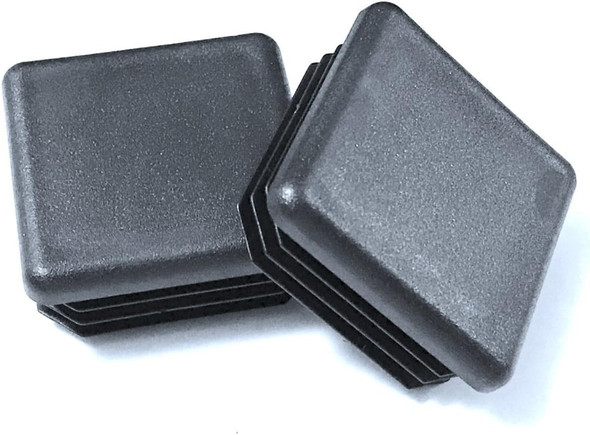 SBD's  2 1/2" - Square Black Plastic 10-14 Ga (2.24"-2.33" ID) Tubing Plug - End Cap -Steel Fence Post Pipe Tube Cover Insert MADE IN USA BY CPALUGS