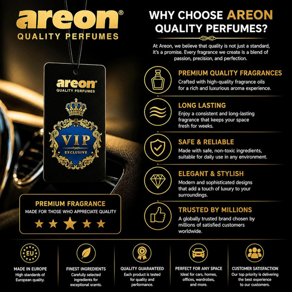 AREON Luxury Car Air Freshener 12-Pack