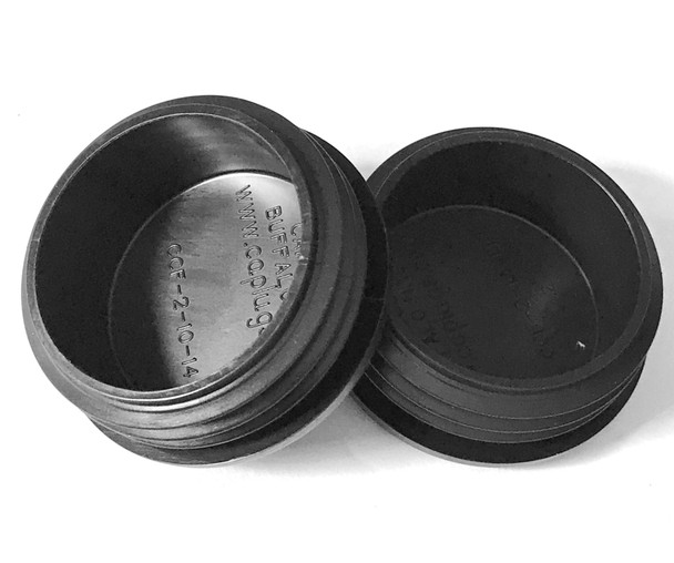 (Pack of 10) 2" Round Cap Plugs (10-14 Ga 1.74"-1.83" ID) FENCING Posts Tubing Inserts | 2 Inch End Caps - Steel Furniture / Chair Inserts | - End Caps for Fitness Equipment.| by SBD