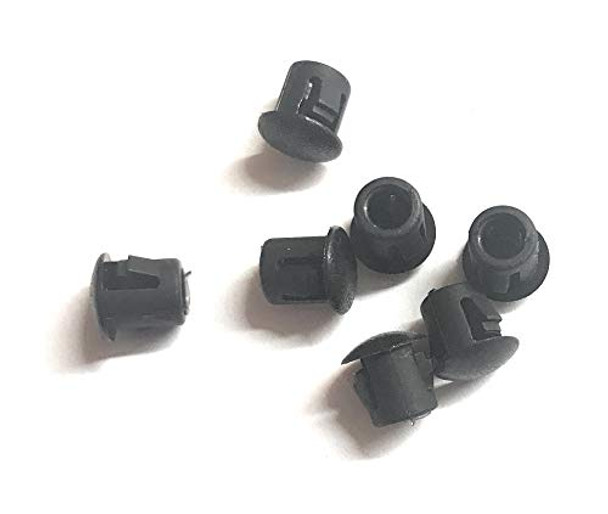 1/4" .25in 6.35mm Locking Flush Mount Black Plastic Body and Sheet Metal Hole Plug Qty 50