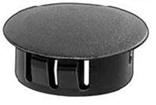 25 Black Nylon Locking Hole Plugs 2"