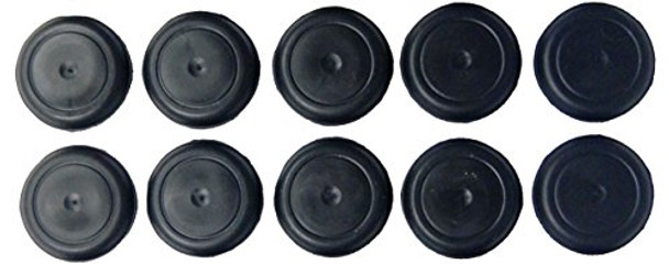1 1/2" 1.5 inch Black Rubber Plugs for Flush Mount Body and Sheet Metal Holes Qty 10