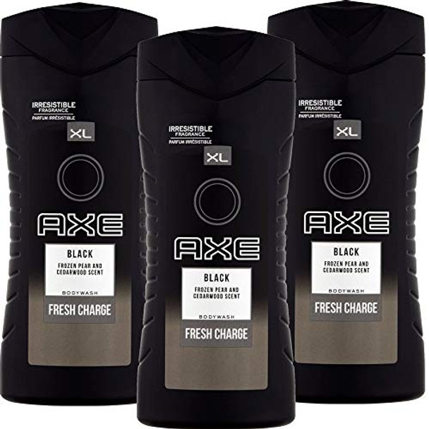 Axe, Body Wash Men, Black Frozen Pear/Cedarwood - 13.52 fl