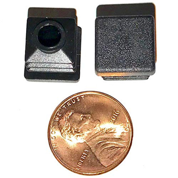 10 Pack: (0.5" (1/2"), 14-20 Gauge) Square Black Plastic Plug, Tubing End Cap, Furniture Chair Glide Inserts | Fencing Post End Inserts | by SBD (0.5" (1/2"), 14-20 Gauge)