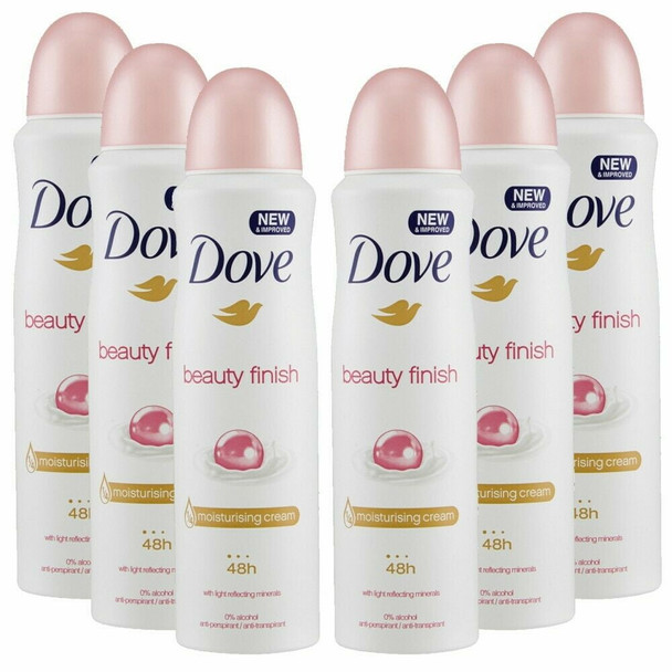 6- Dove BEAUTY FINISH Deodorant Body Spray 150ml 5.07 oz