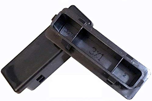3" x 1" Rectangle Plugs (10-14 Ga) for ID: 2.732 to 2.834" L n 0.732 to 0.834" W | Fencing Post Finishing Inserts | Fitness Eqpt End Caps | by SBD (250, 10 14G)