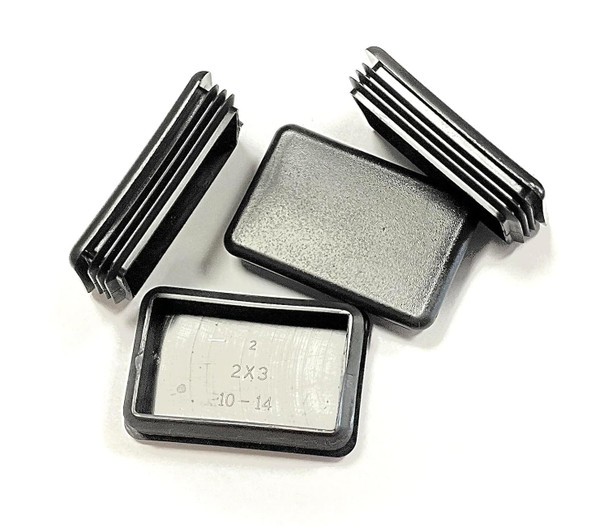 SBD Ltd. 2" X 3" Rectangle TUBING END Cap Plug 10-14