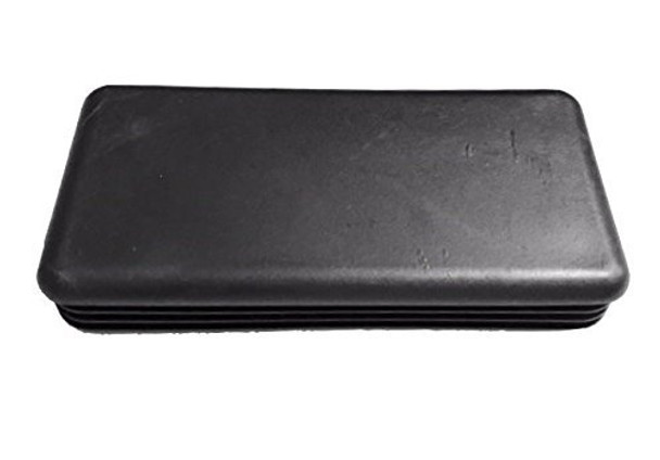 (Pack of 4) 1 1/2" x 2 1/2"  -   12-16 Ga - Genuine CAPLUGS Make | Fence Post Pipe Tube Insert - Furniture End Cap