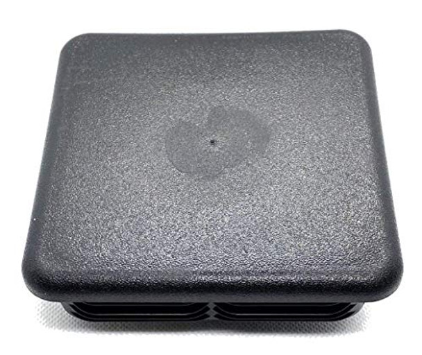 (Pack of 1) 4" Square Flat Top Cap 7-11G-Grip Range 3.64" to 3.76"-Flexible LDPE Ridges-Heavy Duty 0.3" Impact Resistant Tough Design Top Cap-Fencing lamp Post Finishing Insert by SBD