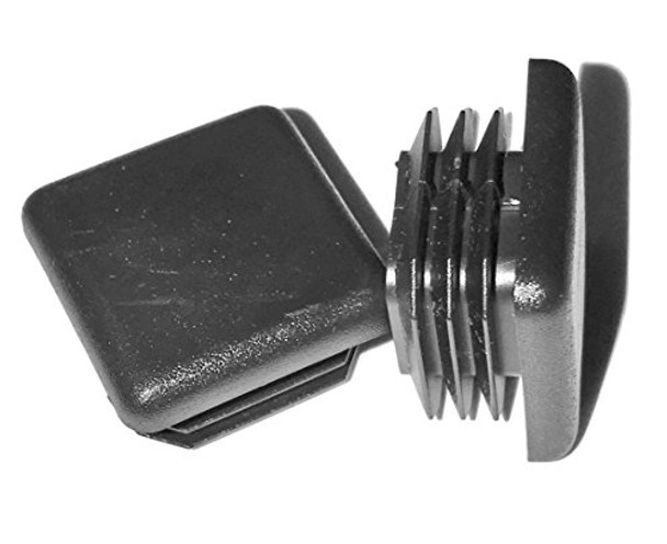 SBDs 1" Square Cap Plugs | (10-14 Ga for ID 0.72" - 0.84") - End Caps 1"x1" | Furniture Chair/Leg Slide Inserts- Fitness Eqpt End Caps