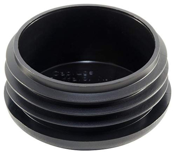 (Pack of 5) 2-1/2" Round Cap Plugs (14-18G 2.34"-2.40" ID - 2.5 Inch OD) Black Plastic End Caps | Fitness Eqpt End Caps | Fencing Post Inserts | Furniture Legs Finishing Slides. by SBD