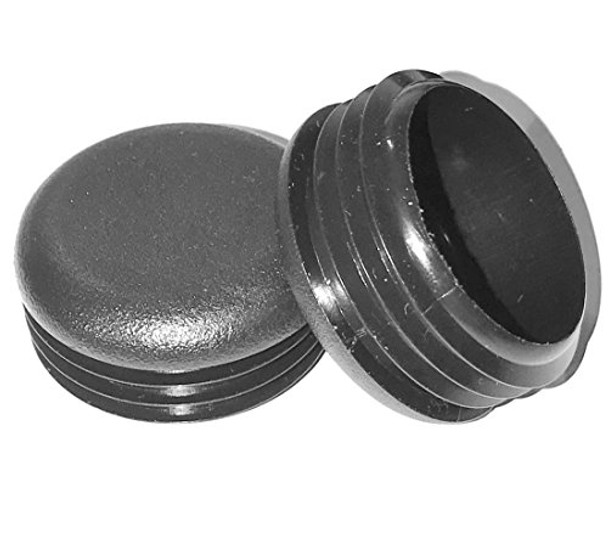 SBDs 1-3/4" Round Cap Plugs (10 14G-1.49"-1.58" Tube ID) Made of Durable Heavy Duty Black LDPE Plastic | Protects Against Dirt, mud or Debris | Furniture Leg Inserts | Fencing End Plugs.