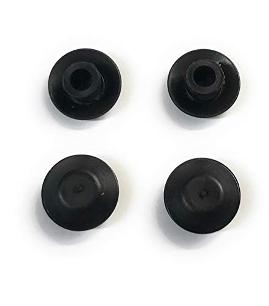 1/4"  (0.25 inch) Flush Mount Black Plastic Body and Sheet Metal Hole Plug - Qty 25