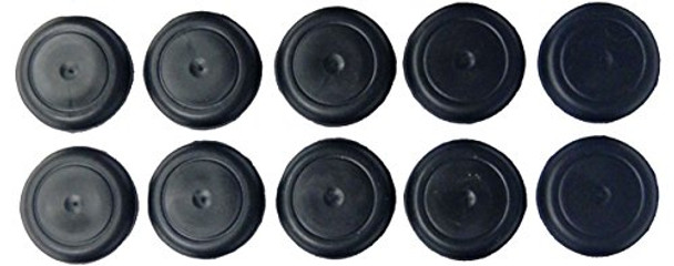 5/8" 0.625 inch Black Rubber Plugs for Flush Mount Body and Sheet Metal Holes Qty 10